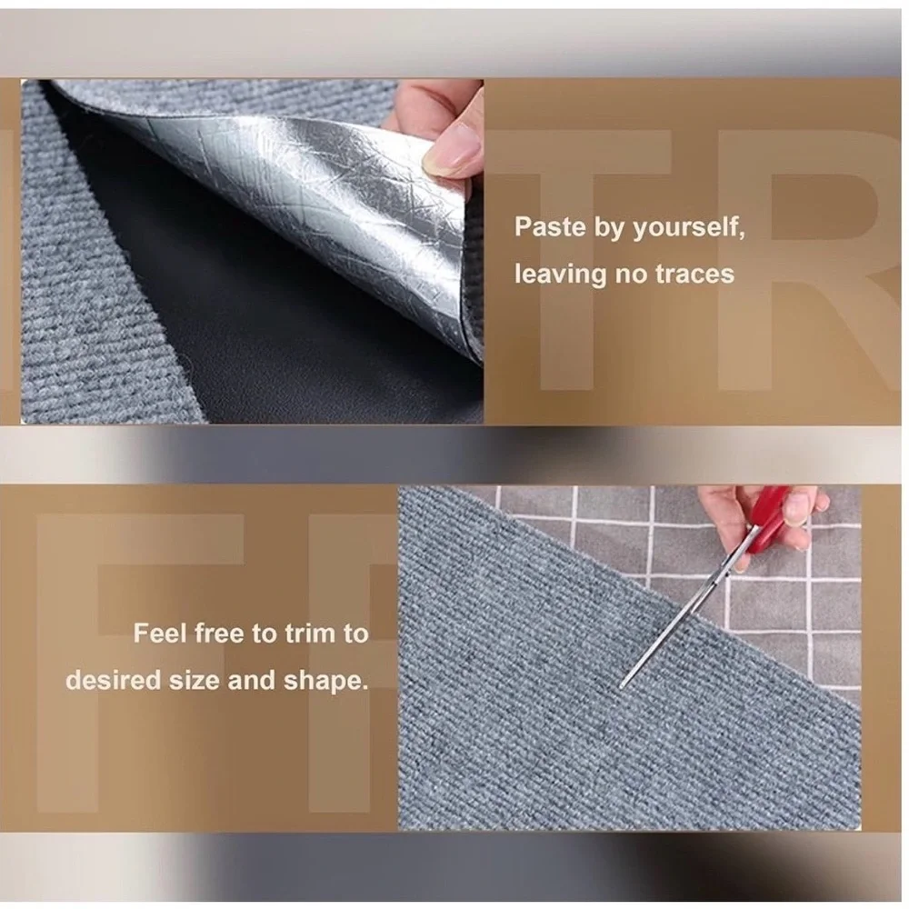 Gray Cat Scratching Pads with Toy